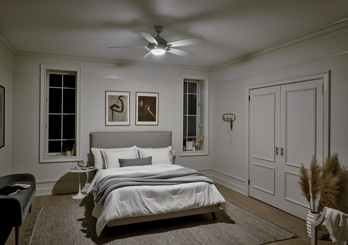 KICHLER 330001MWH Geno Led 54" Fan Matte White