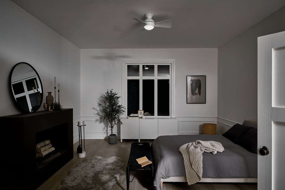 KICHLER 330150MWH Sola Led 34" Fan Matte White