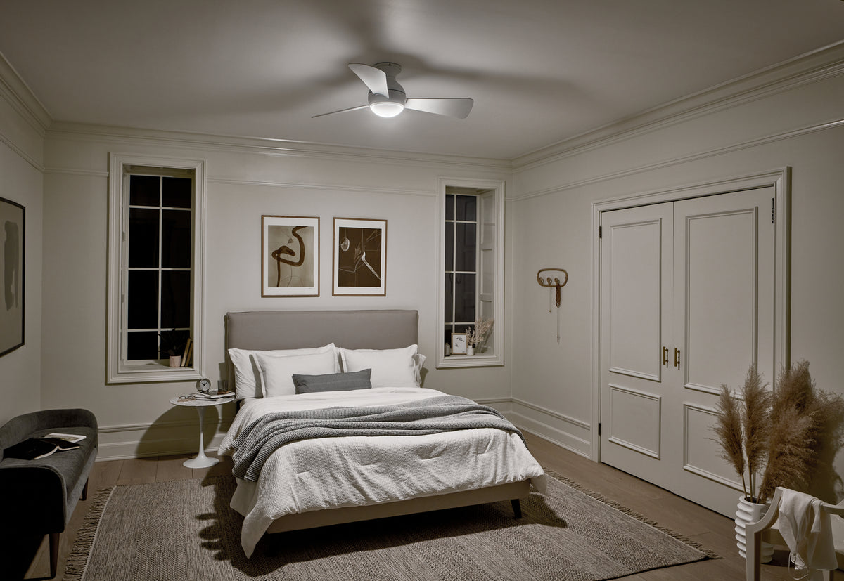 KICHLER 330151MWH Sola Led 44" Fan Matte White