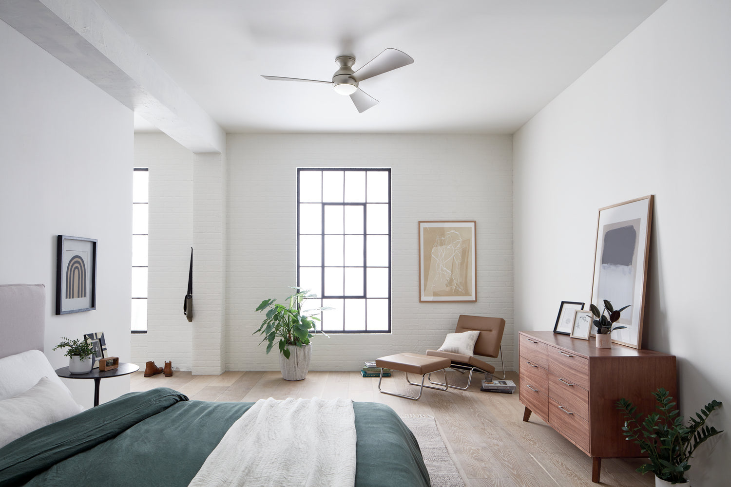 KICHLER 330152NI Sola Led 54" Fan Brushed Nickel