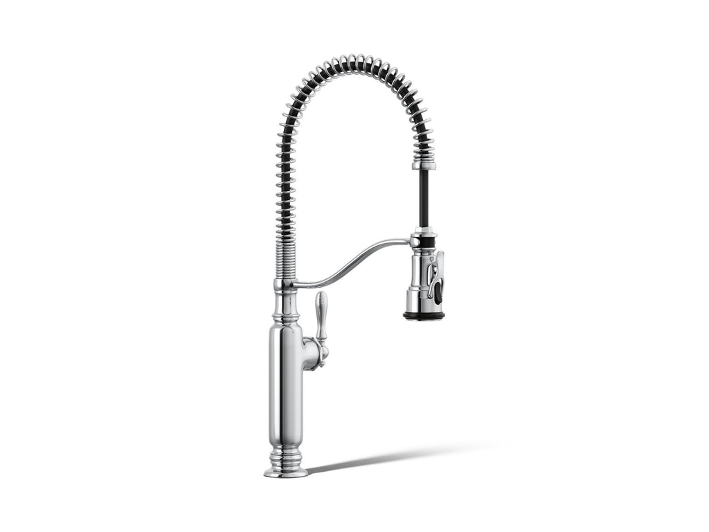 KOHLER K-77515-CP Tournant Semi-Professional Kitchen Sink Faucet With Three-Function Sprayhead - Polished Chrome