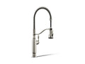 KOHLER K-77515-SN Tournant Semi-Professional Kitchen Sink Faucet With Three-Function Sprayhead - Vibrant Polished Nickel