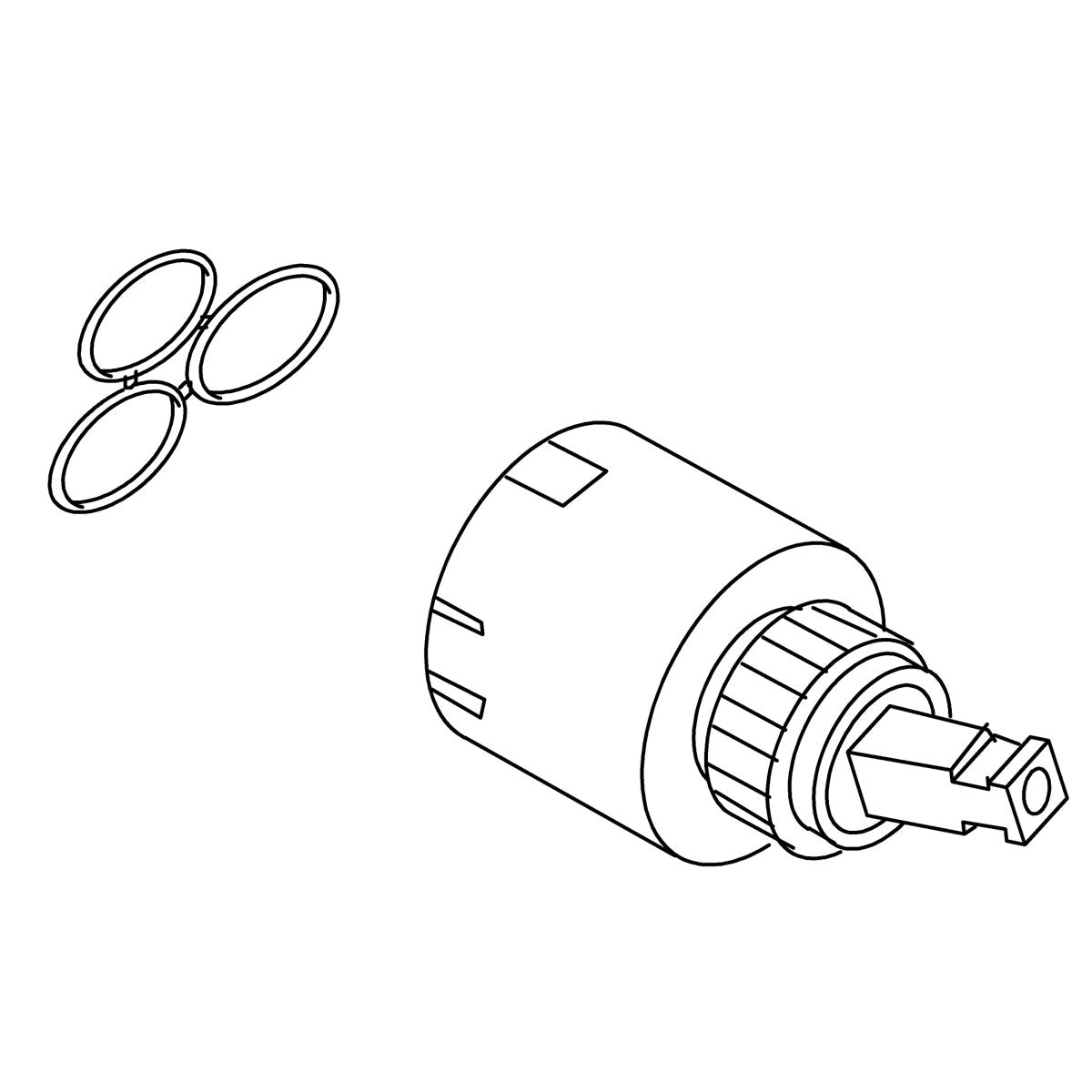 KOHLER Valve Kit, Sc,Falling Water - Blue, K-77548-B