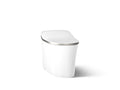 KOHLER K-77795-0BN Eir One-Piece Elongated Smart Toilet, Dual-Flush - White With Brushed Nickel