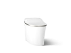 KOHLER K-77795-0BN Eir One-Piece Elongated Smart Toilet, Dual-Flush - White With Brushed Nickel