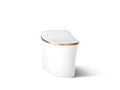 KOHLER K-77795-0SG Eir One-Piece Elongated Smart Toilet, Dual-Flush - White With Sunrise Gold Trim