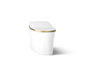 KOHLER K-77795-2MB Eir One-Piece Elongated Smart Toilet, Dual-Flush - White With Moderne Brushed Brass