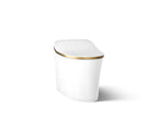 KOHLER K-77795-2MB Eir One-Piece Elongated Smart Toilet, Dual-Flush - White With Moderne Brushed Brass