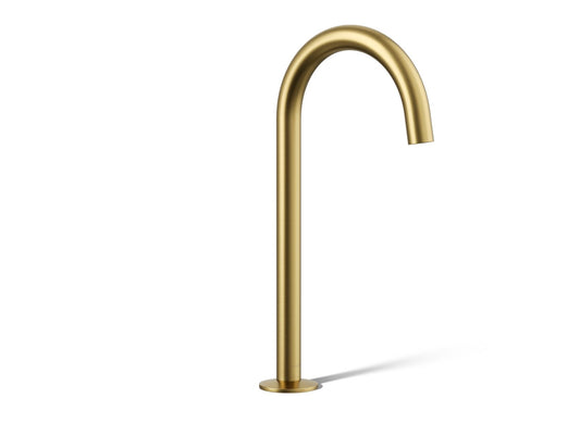 KOHLER K-77965-2MB Components Bathroom Sink Faucet Spout With Tube Design, 1.2 Gpm In Vibrant Brushed Moderne Brass