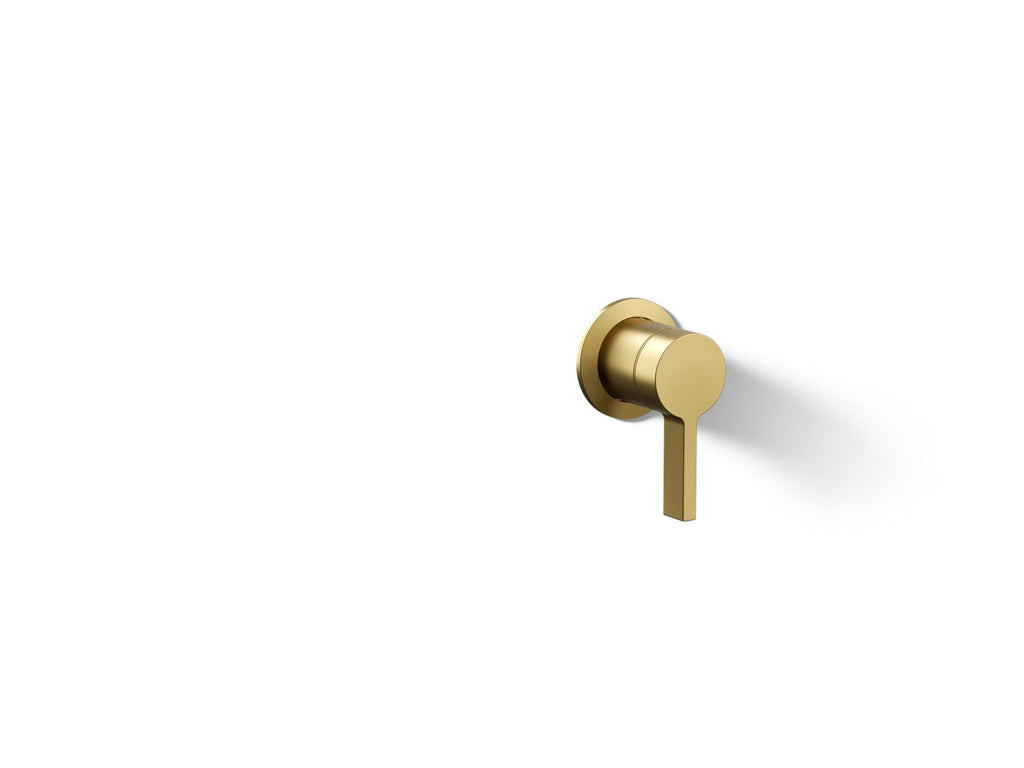 KOHLER K-77980-4-2MB Components Wall-Mount Bathroom Sink Faucet Handle - Vibrant Brushed Moderne Brass