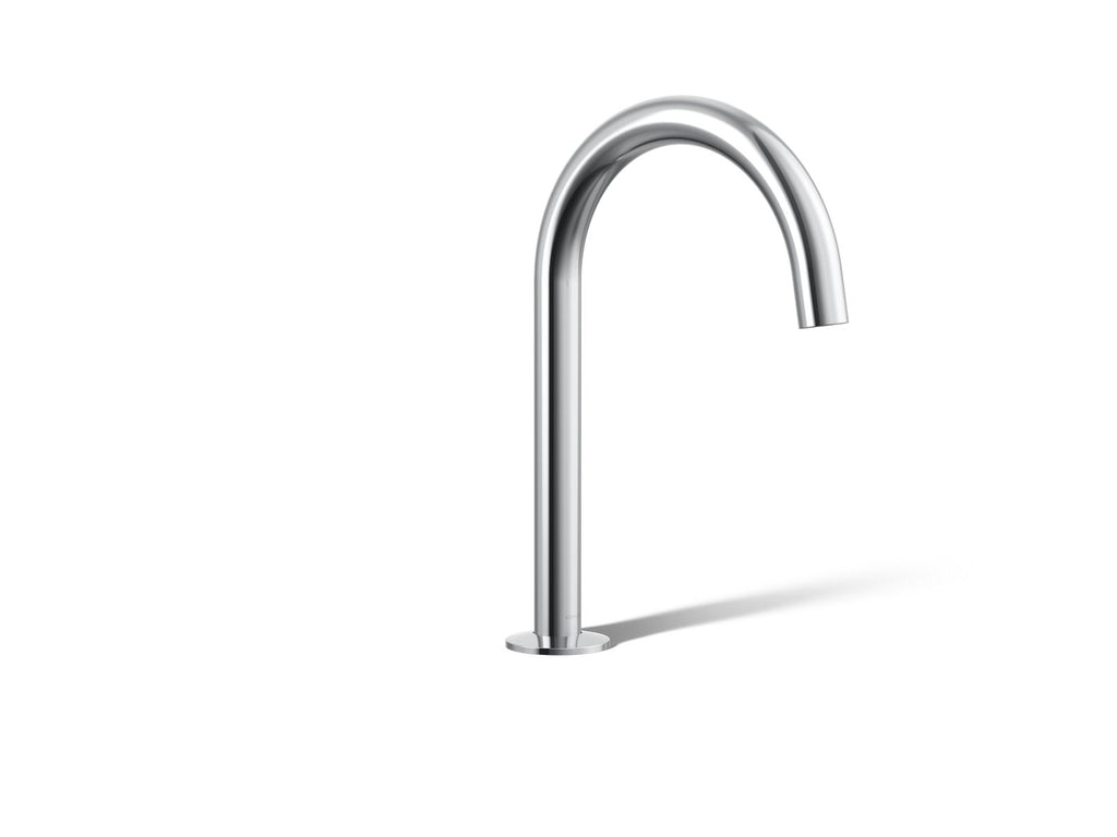 KOHLER K-77985-CP Components Deck-Mount Bath Spout With Tube Design - Polished Chrome
