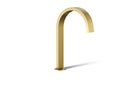 KOHLER K-77986-2MB Components Deck-Mount Bath Spout With Ribbon Design - Vibrant Brushed Moderne Brass