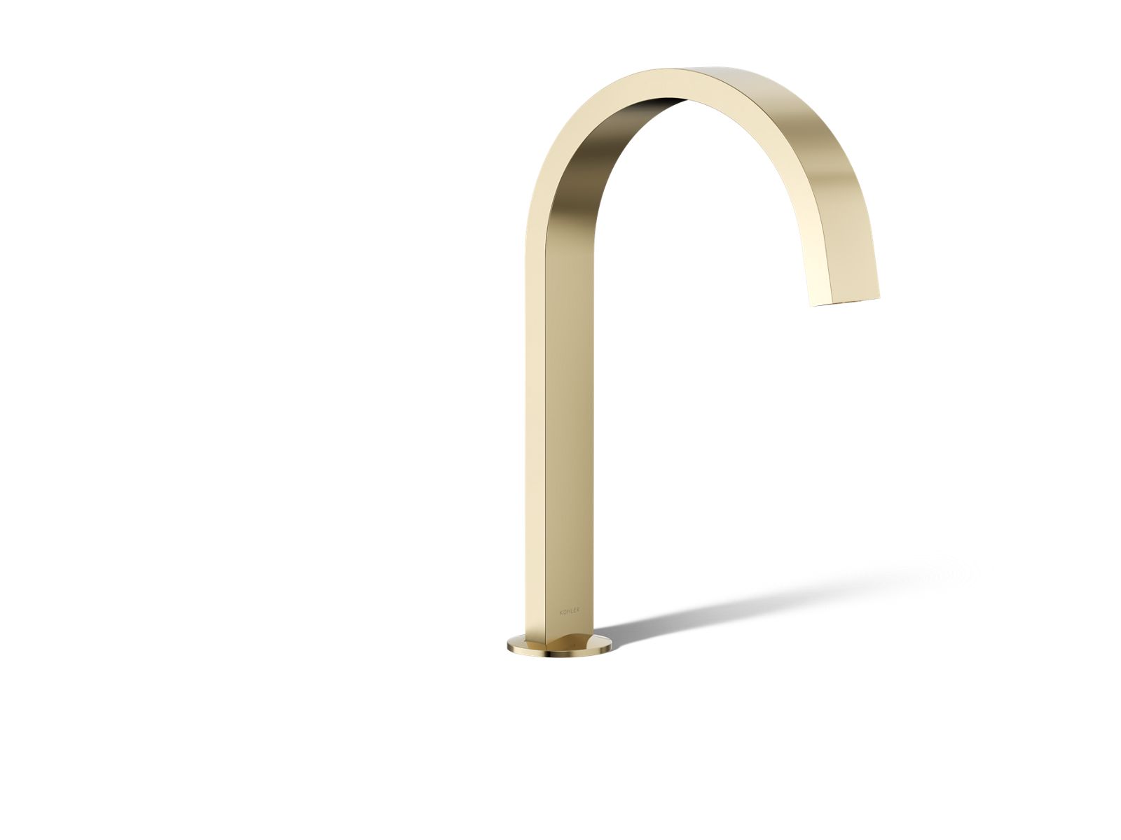 KOHLER K-77986-AF Components Deck-Mount Bath Spout With Ribbon Design - Vibrant French Gold