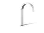 KOHLER K-77986-CP Components Deck-Mount Bath Spout With Ribbon Design - Polished Chrome