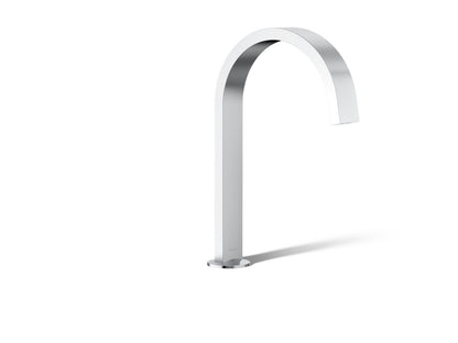 KOHLER K-77986-CP Components Deck-mount bath spout with Ribbon design - Polished Chrome