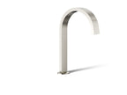 KOHLER K-77986-SN Components Deck-Mount Bath Spout With Ribbon Design - Vibrant Polished Nickel