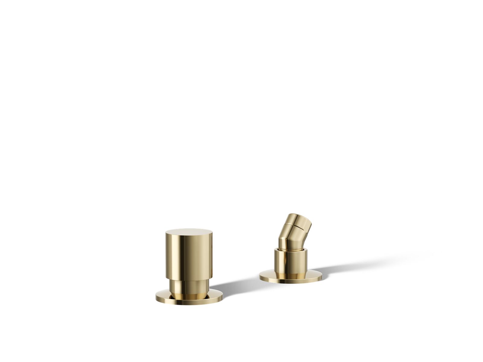 KOHLER K-77989-AF Components Deck-Mount Handshower Holder And Two-Way Diverter Valve - Vibrant French Gold