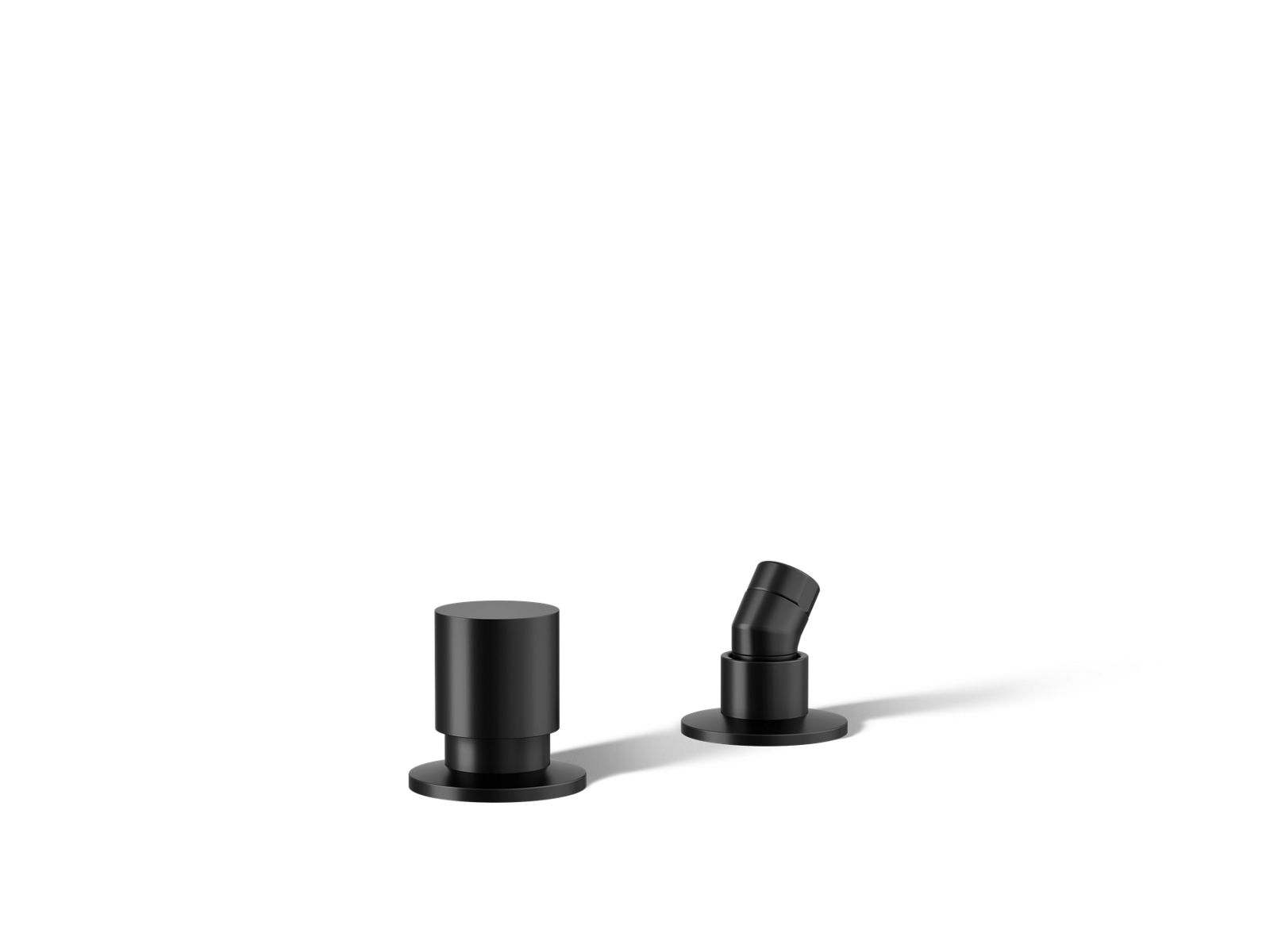 KOHLER K-77989-BL Components Deck-Mount Handshower Holder And Two-Way Diverter Valve - Matte Black