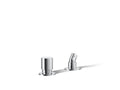 KOHLER K-77989-CP Components Deck-Mount Handshower Holder And Two-Way Diverter Valve - Polished Chrome