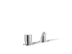 KOHLER K-77989-CP Components Deck-Mount Handshower Holder And Two-Way Diverter Valve - Polished Chrome