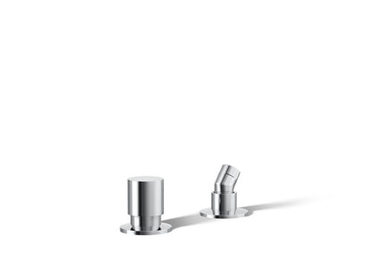 KOHLER K-77989-CP Components Deck-mount handshower holder and two-way diverter valve - Polished Chrome
