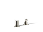 KOHLER K-77989-SN Components Deck-Mount Handshower Holder And Two-Way Diverter Valve - Vibrant Polished Nickel