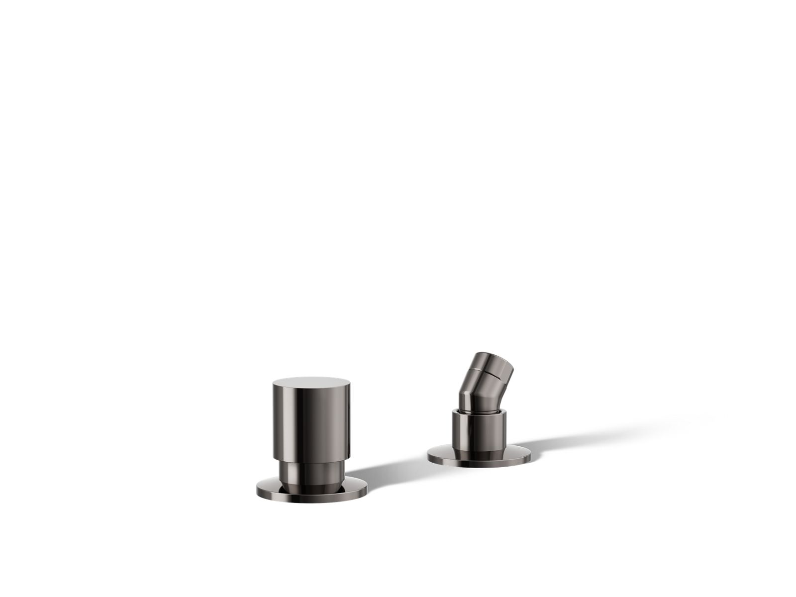 KOHLER K-77989-TT Components Deck-Mount Handshower Holder And Two-Way Diverter Valve - Vibrant Titanium