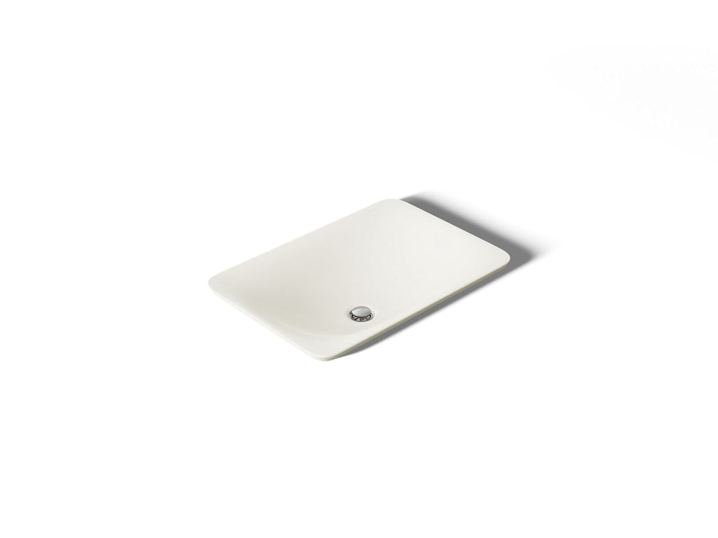KOHLER K-7799-96 Carillon 21-1/4" Rectangular Drop-In Bathroom Sink, No Overflow - Biscuit