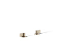 KOHLER K-77990-4-BV Components Deck-Mount Bath Faucet Handles With Lever Design - Vibrant Brushed Bronze