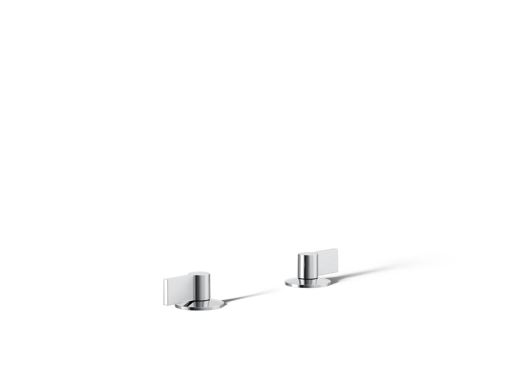 KOHLER K-77990-4-CP Components Deck-Mount Bath Faucet Handles With Lever Design - Polished Chrome