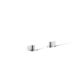KOHLER K-77990-4-CP Components Deck-Mount Bath Faucet Handles With Lever Design - Polished Chrome