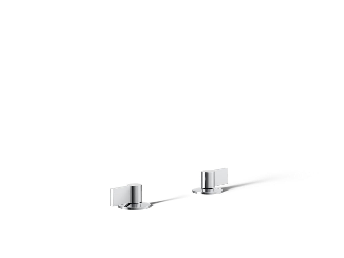 KOHLER K-77990-4-CP Components Deck-Mount Bath Faucet Handles With Lever Design - Polished Chrome