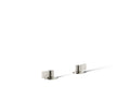 KOHLER K-77990-4-SN Components Deck-Mount Bath Faucet Handles With Lever Design - Vibrant Polished Nickel