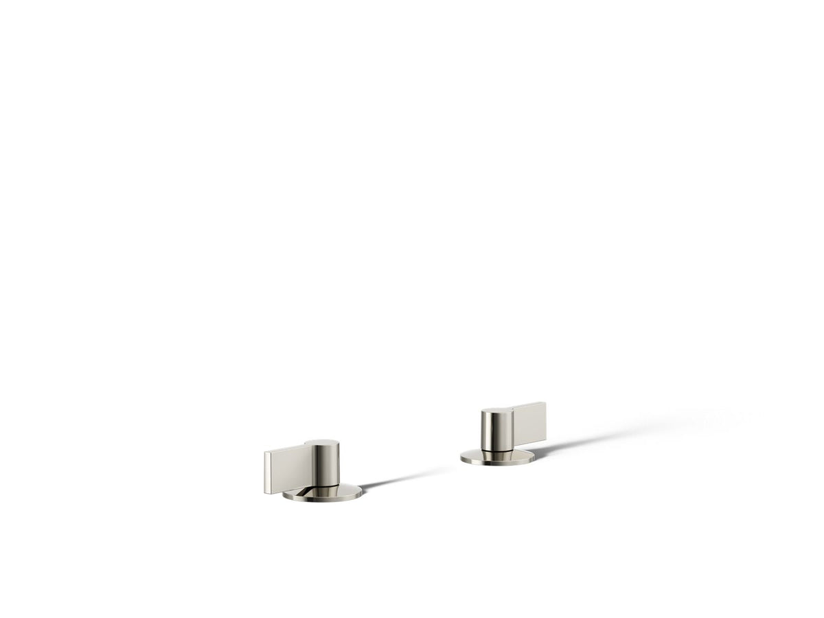 KOHLER K-77990-4-SN Components Deck-Mount Bath Faucet Handles With Lever Design - Vibrant Polished Nickel