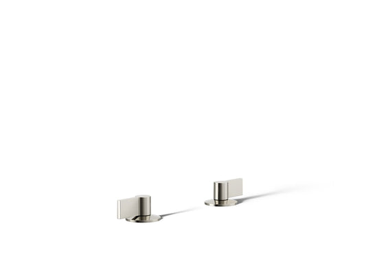 KOHLER K-77990-4-SN Components Deck-mount bath faucet handles with Lever design - Vibrant Polished Nickel