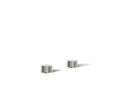 KOHLER K-77990-8-SN Components Deck-Mount Bath Faucet Handles With Oyl Design - Vibrant Polished Nickel