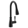 MOEN 7803BL Elbur Chrome One-Handle Kitchen Faucet - Matte Black