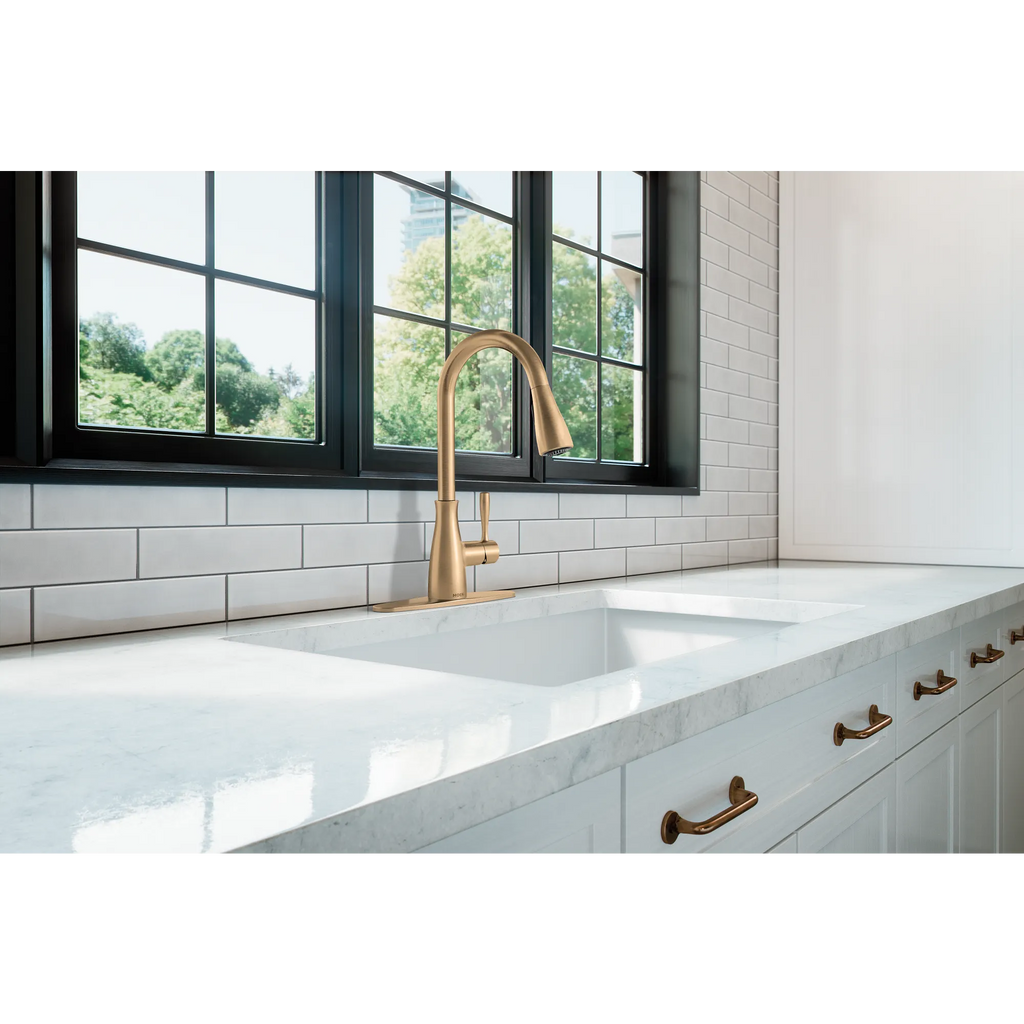 MOEN 7803BZG Elbur One-Handle Kitchen Faucet - Bronzed Gold