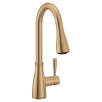 MOEN 7803BZG Elbur Chrome One-Handle Kitchen Faucet - Bronzed Gold