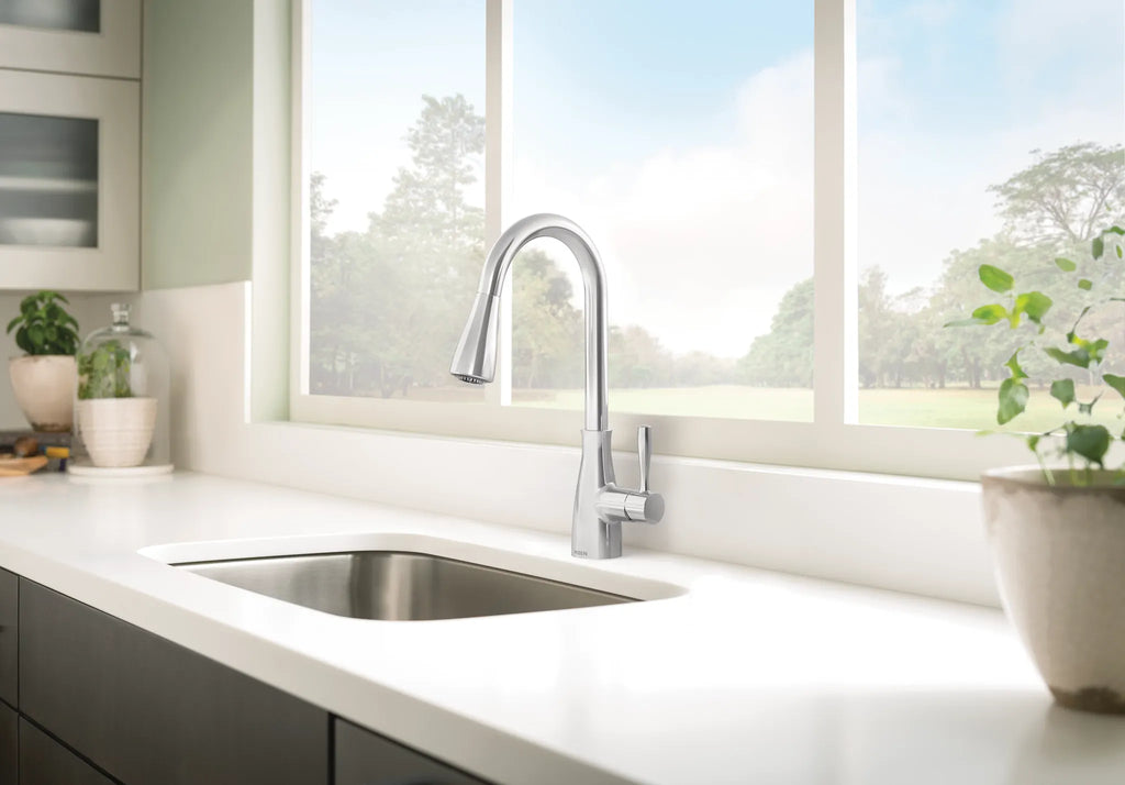 MOEN 7803SRS Elbur One-Handle Kitchen Faucet - Spot Resist Stainless