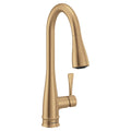 MOEN 7804BZG Riverwood Chrome One-Handle Kitchen Faucet - Bronzed Gold