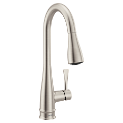 MOEN Spot resist stainless one-handle kitchen faucet - Spot Resist Stainless, 7804SRS