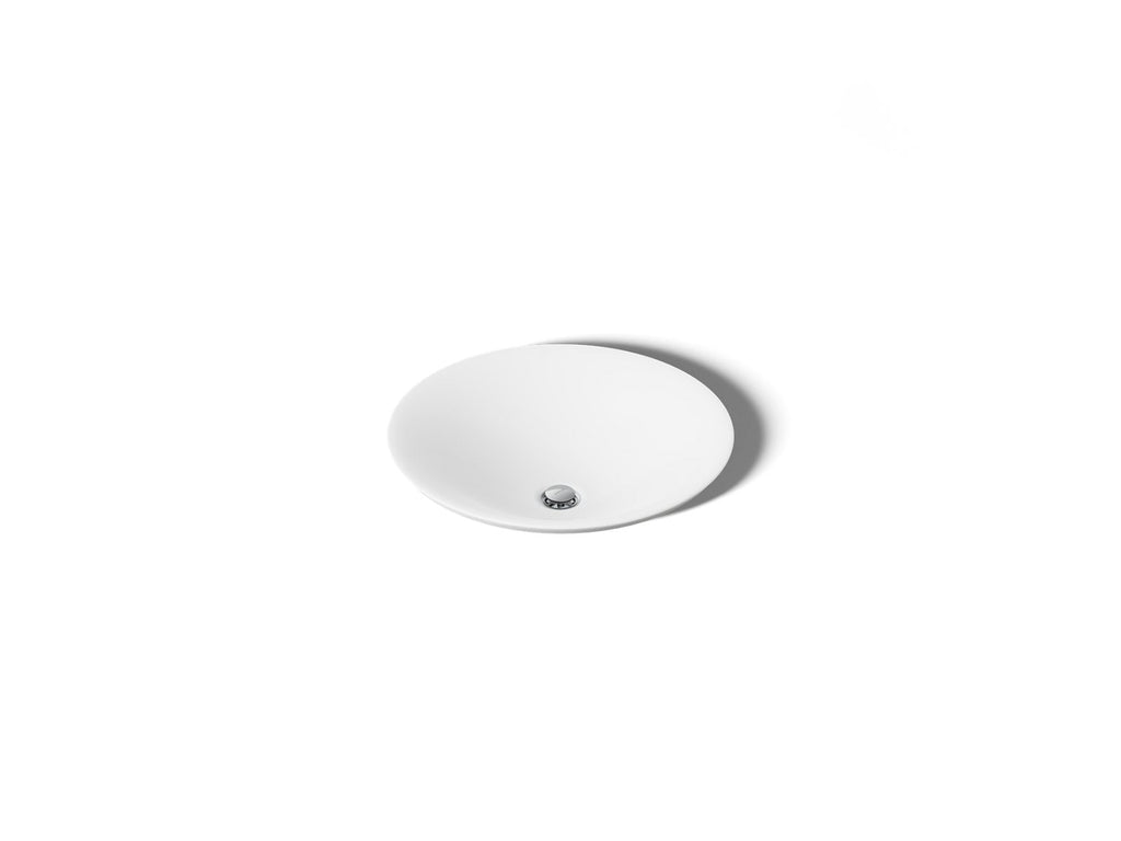 KOHLER K-7806-0 Carillon 17-3/4" Round Drop-In Bathroom Sink, No Overflow - White
