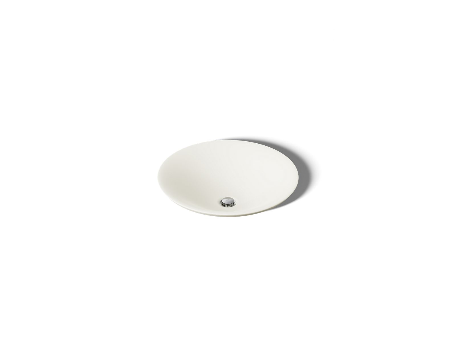 KOHLER K-7806-96 Carillon 17-3/4" Round Drop-In Bathroom Sink, No Overflow - Biscuit