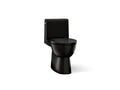 KOHLER K-78080-7 Reach One-Piece Compact Elongated Toilet With Skirted Trapway, 1.28 Gpf - Black Black