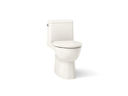 KOHLER K-78080-96 Reach One-piece compact elongated toilet with skirted trapway, 1.28 gpf - Biscuit