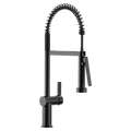 MOEN 7822BL Cia One-Handle Pre-Rinse Spring Pulldown Kitchen Faucet - Matte Black