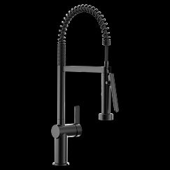 MOEN 7822BL Cia Matte black one-handle pulldown kitchen faucet, Matte Black