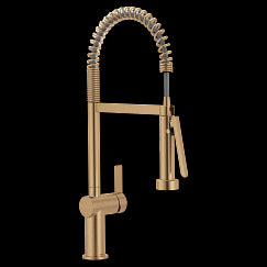 MOEN 7822BZG Cia Bronzed gold (bzg) one-handle pulldown kitchen faucet