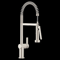 MOEN 7822SRS Cia Spot resist stainless one-handle pulldown kitchen faucet, Spot Resist Stainless